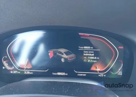 2022 BMW 740 I z USA, uszkodzony, nr VIN WBA7T2C07NCH74247